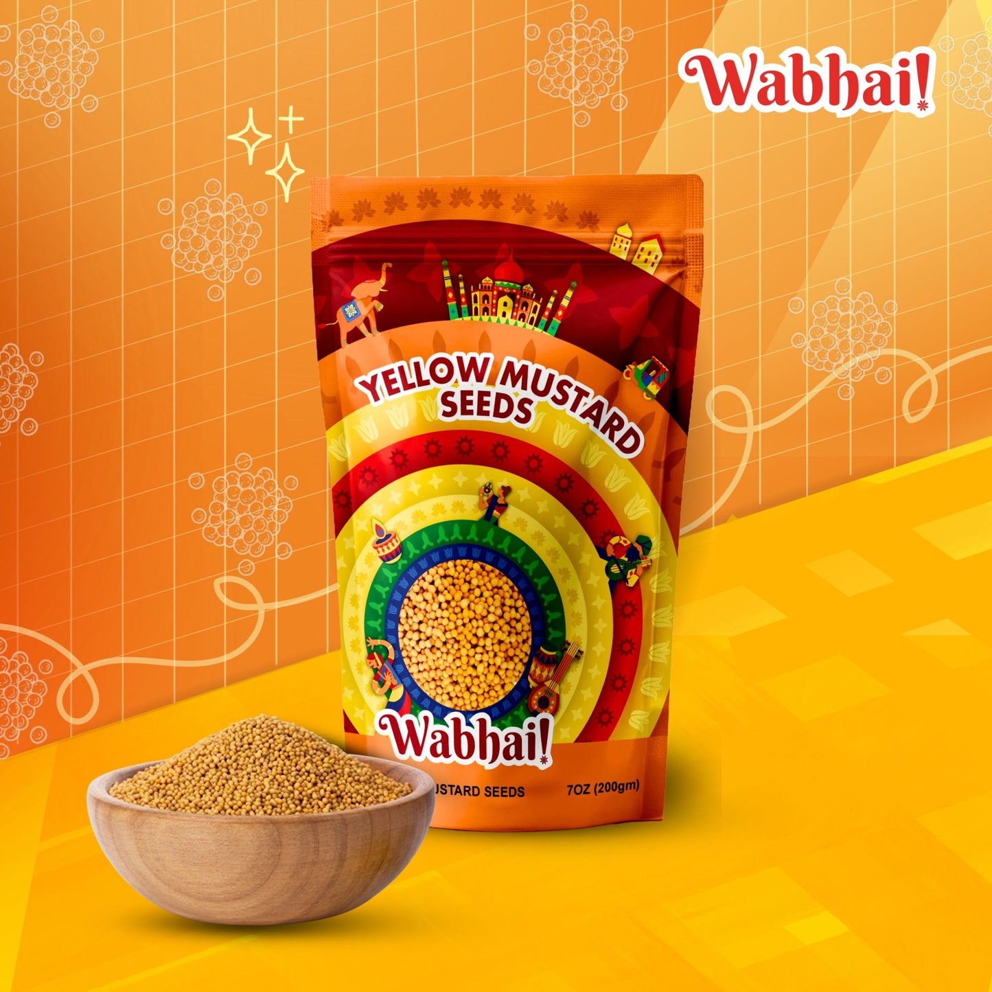 Yellow Mustard Seeds 200g (7oz)