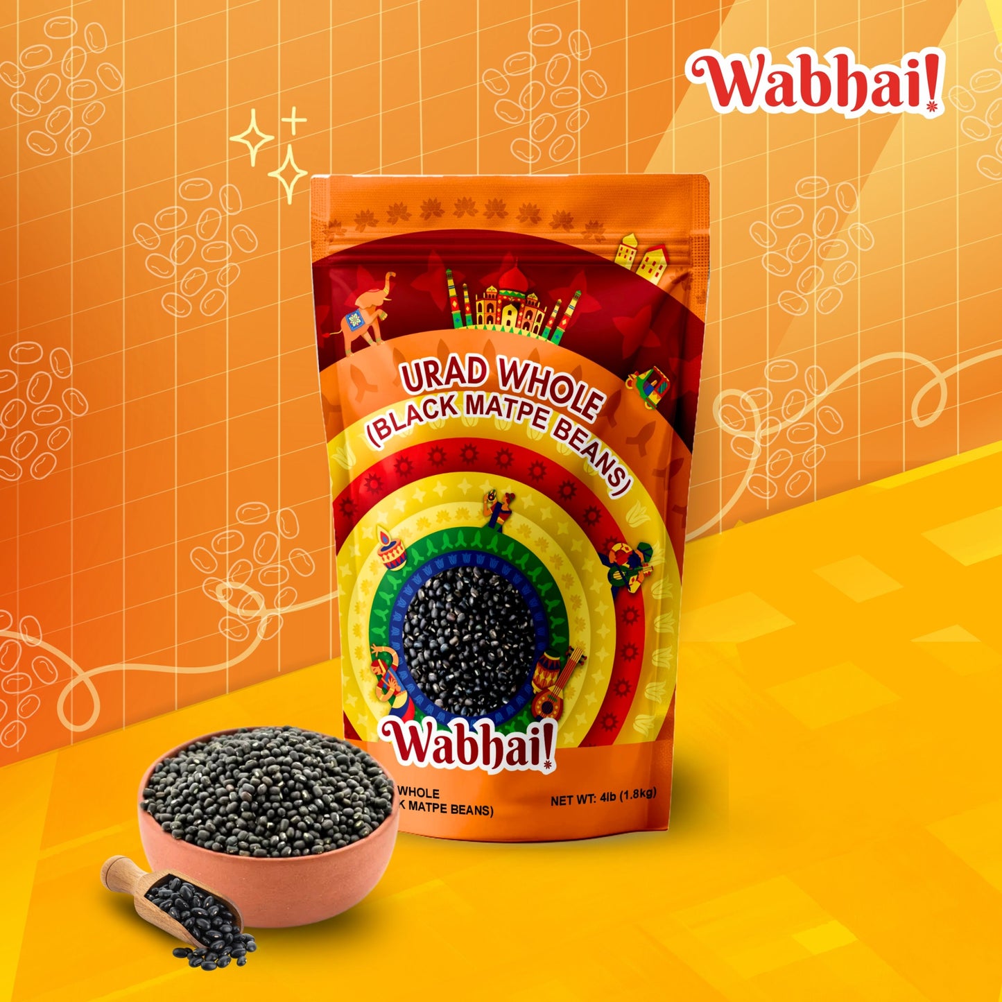 Urad Whole Black (Black Matpe Beans)