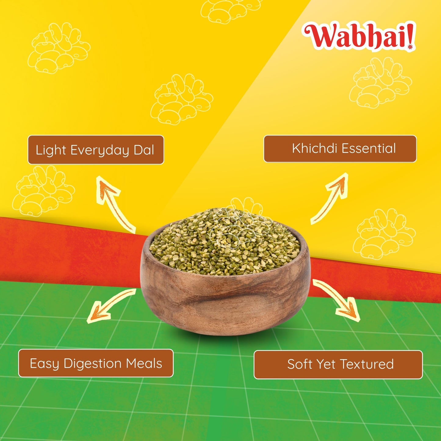 Moong Dal with Skin (Split Mung Beans with Skin)